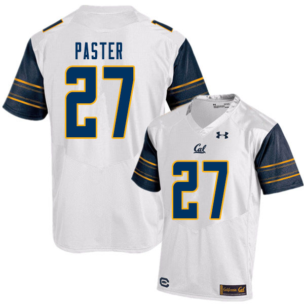 Men #27 Trey Paster Cal Bears College Football Jerseys Sale-White